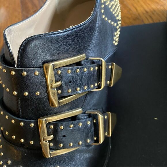 CHLOE Susanna Studded Bootie in black with gold - Picture 3 of 8
